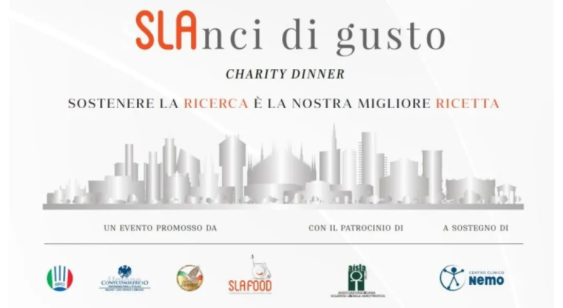 SLAnci di Gusto: una charity dinner a Milano a sostegno della ricerca per la SLA
