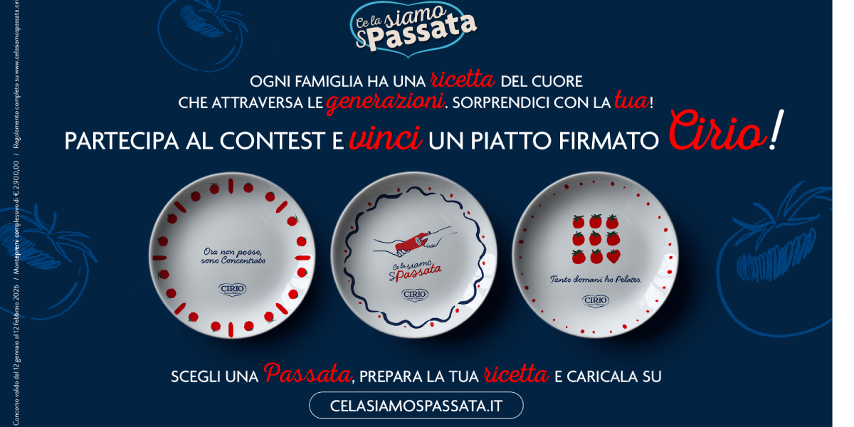 Cirio, al via il concorso “Ce la siamo sPassata”