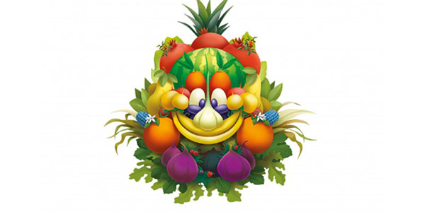 Expo 2015, il volto sorridente della mascotte con 11 alimenti