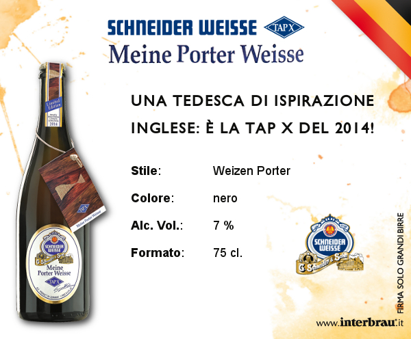 Il birrificio bavarese Schneider Weisse presenta la Meine Porter Weisse