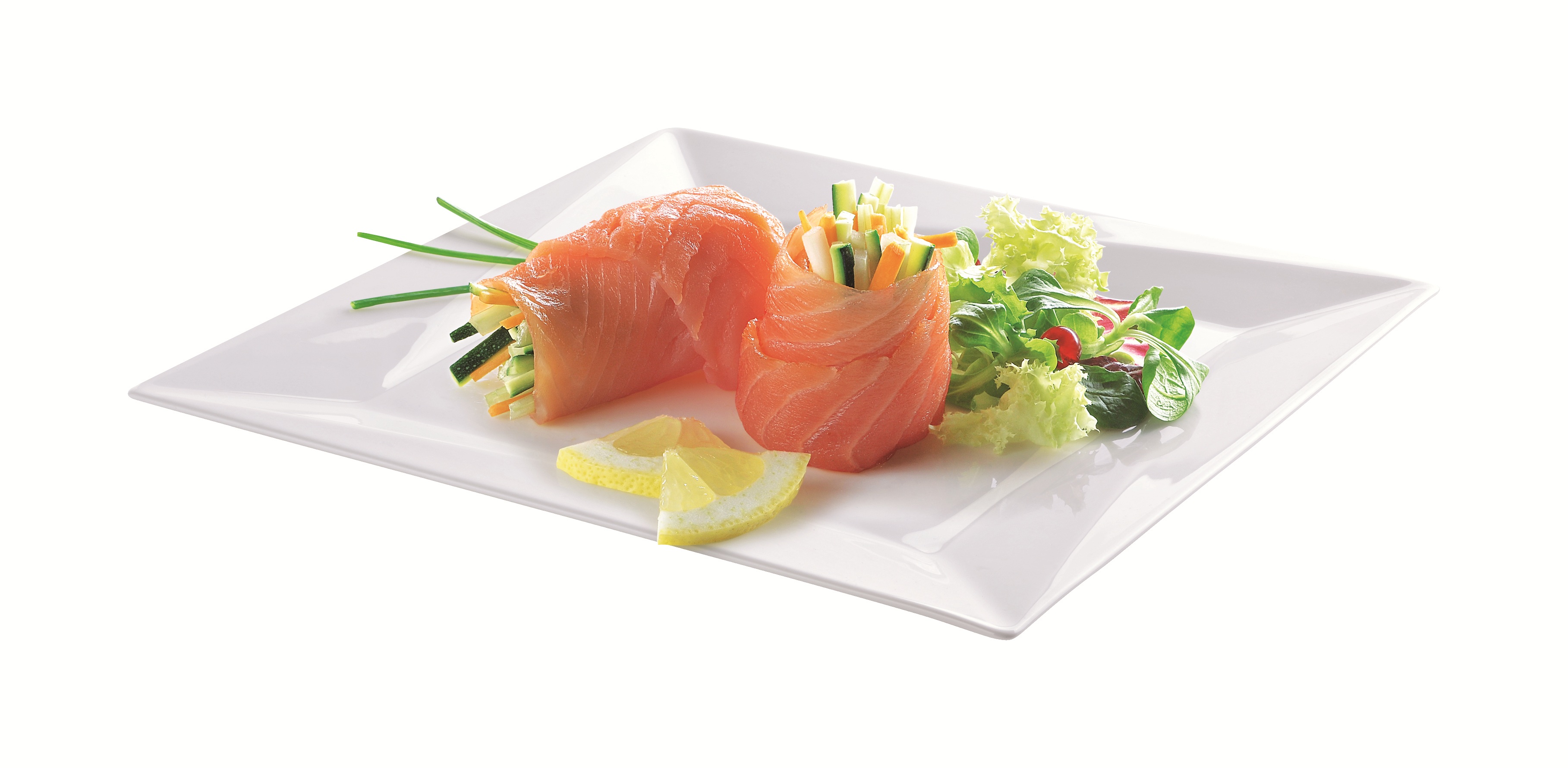 Involtini di salmone con julienne di verdure: li suggerisce Eurofood