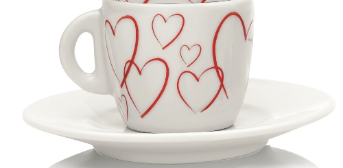 Caffè Diemme, arrivano le tazze dai cuori rossi di Hearts Collection