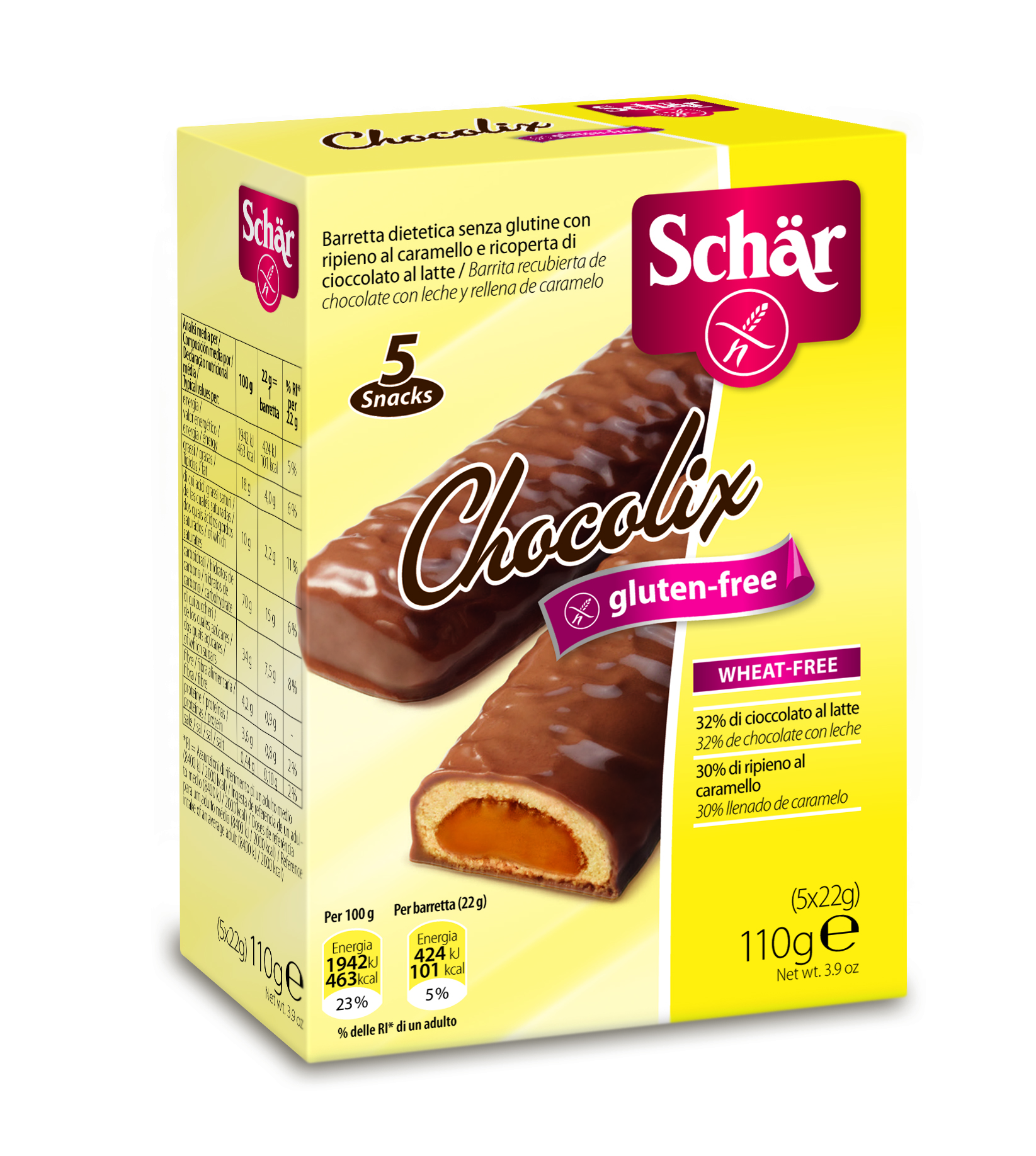 Schär lancia Chocolix: caramello e cioccolato gluten free