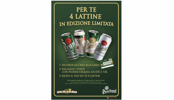 Pilsner Urquell, un regalo da collezione da Wiener Haus