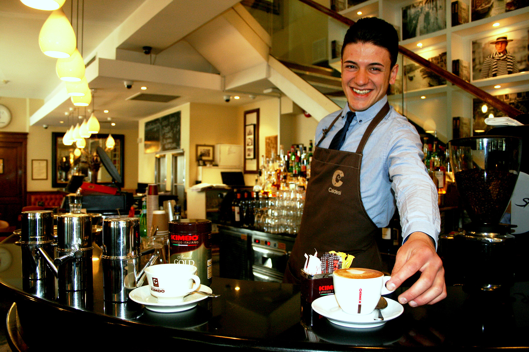 Kimbo apre a Londra la prima Ambasciata Internazionale del Caffè