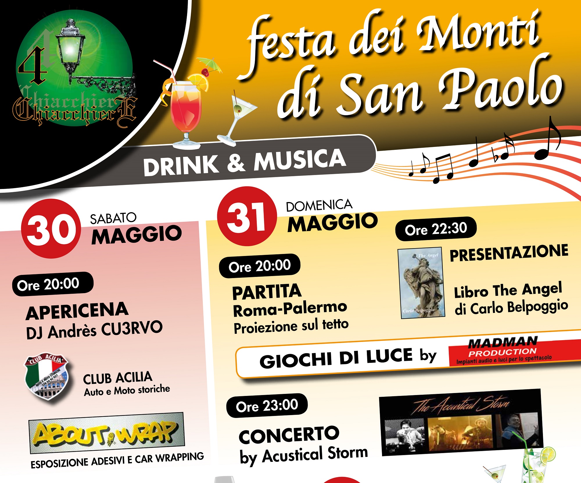 Cocktail Pallini durante la Festa dei Monti di San Paolo