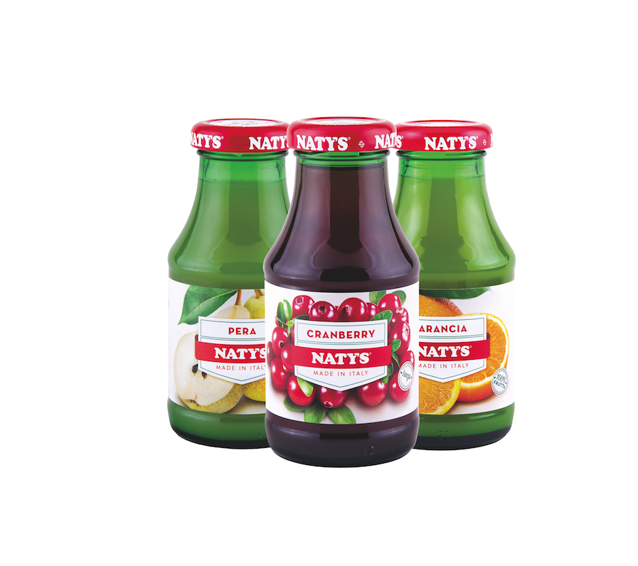 Naty's: nuovo look per la gamma dei succhi monodose
