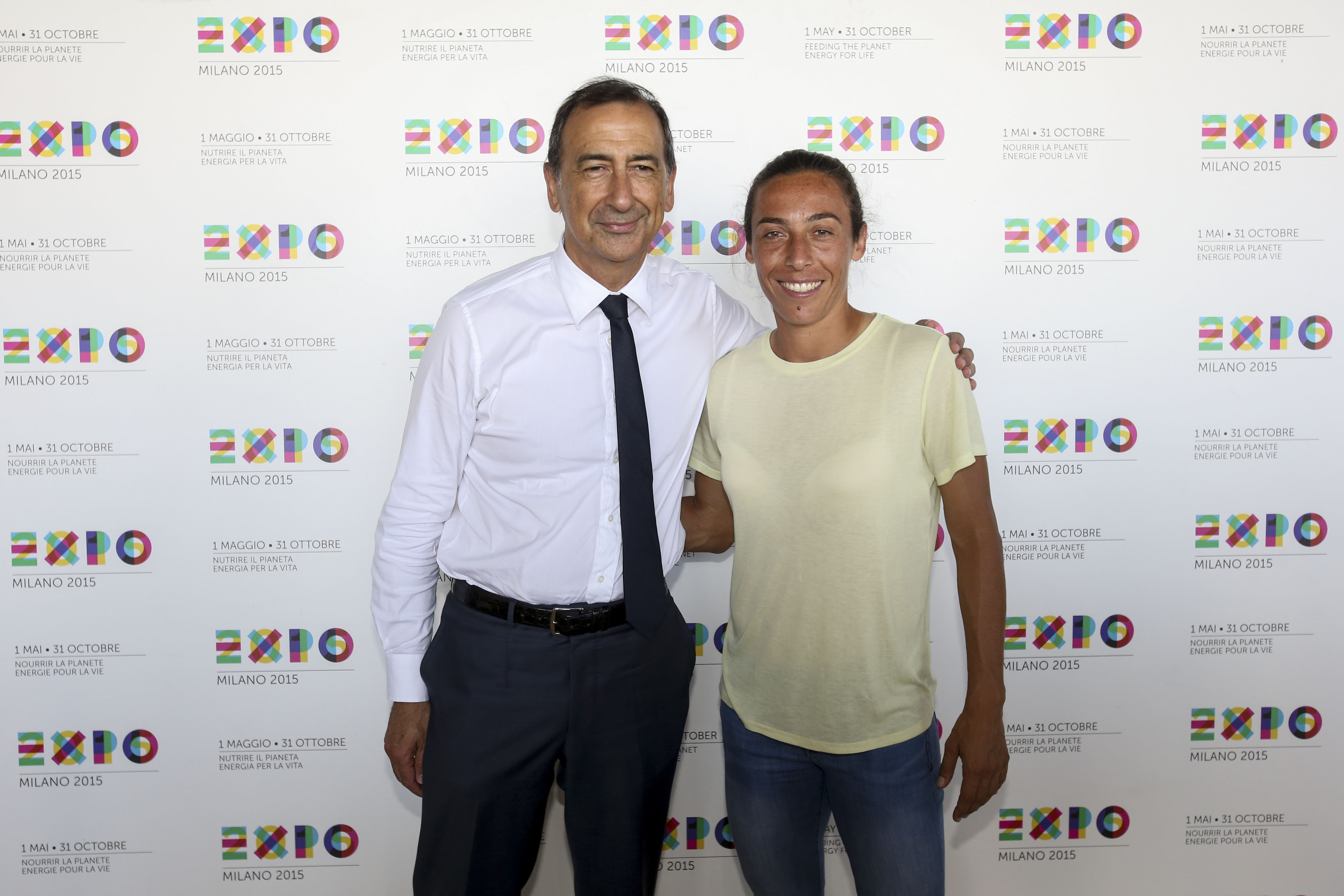 A Expo Milano 2015 la tennista italiana Francesca Schiavone