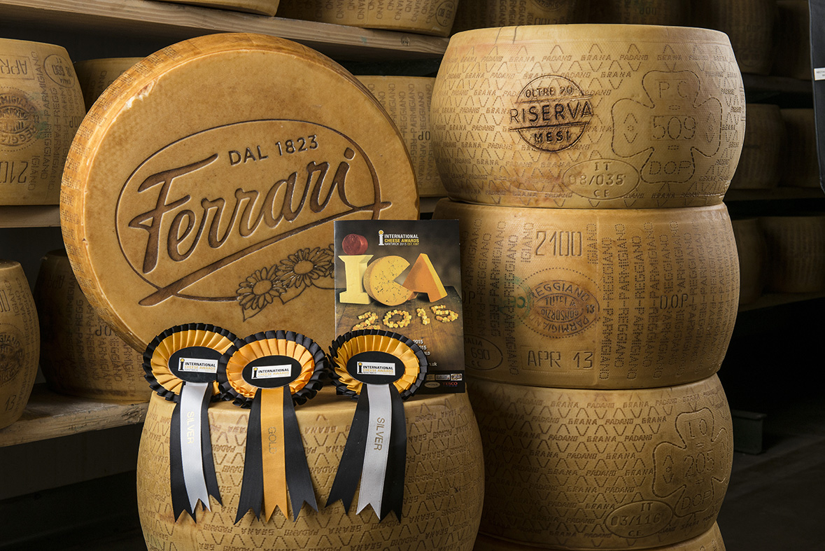 Al Grana Padano Riserva Ferrari la medaglia d’oro Hard Italian Cheese