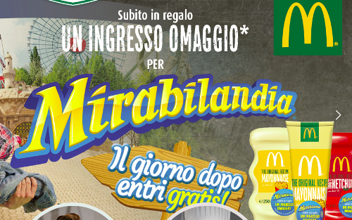 Develey regala Mirabilandia con le salse McDonald’s