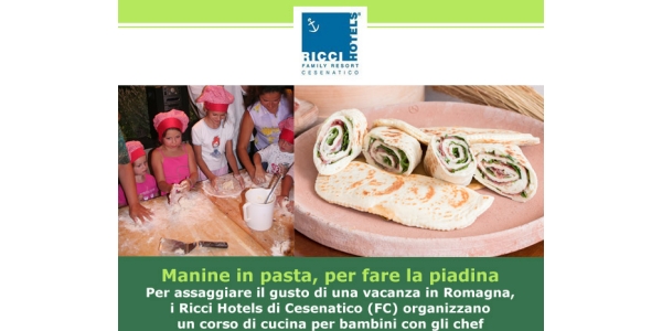 Manine in pasta, per fare la piadina