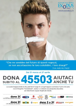 La raccolta fondi di don Antonio Mazzi