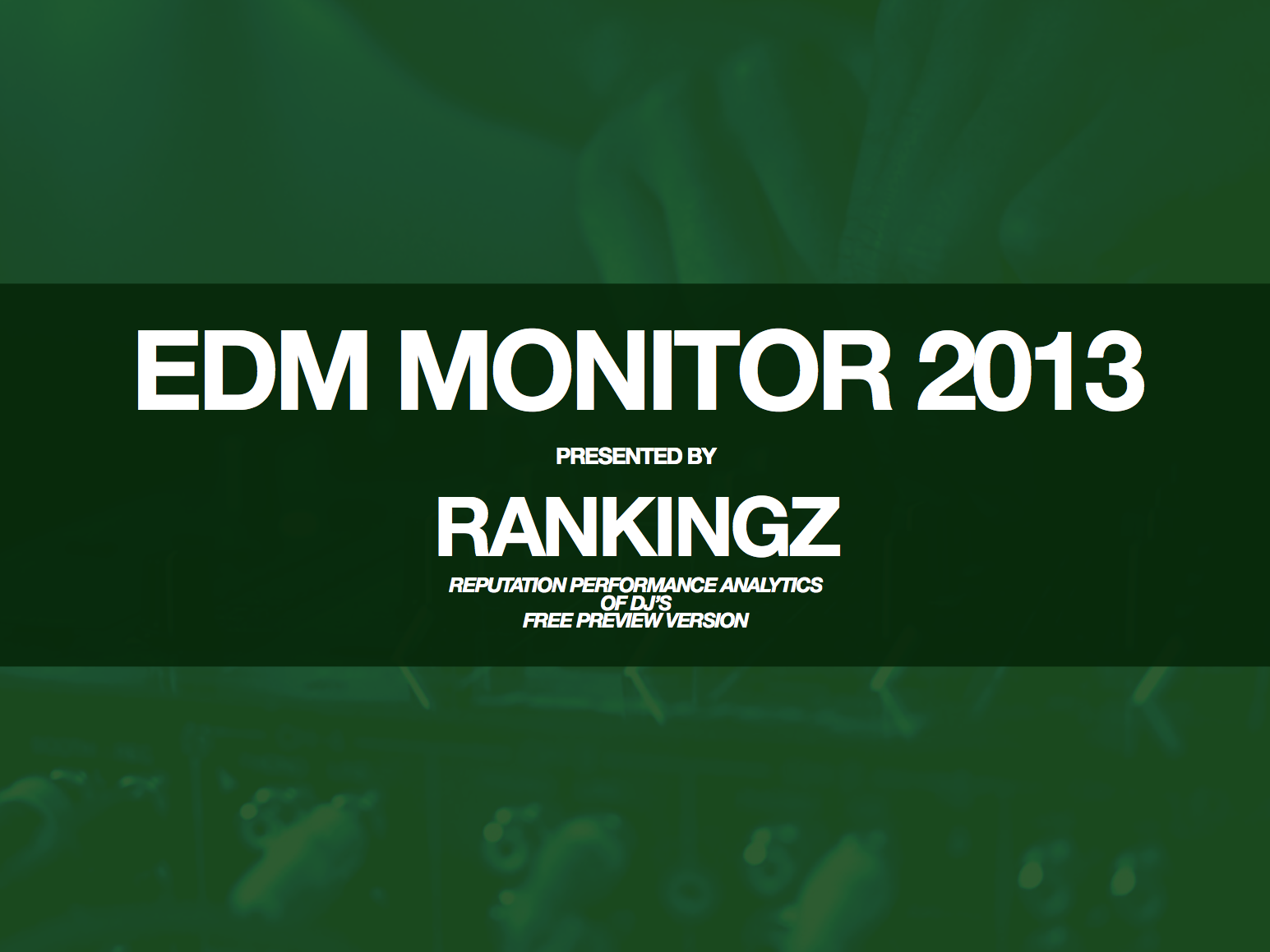 Rankingz anche per i dj