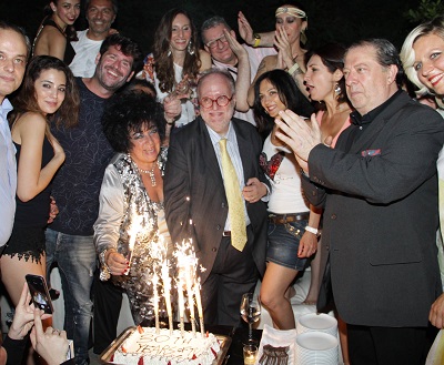 Edoardo Raspelli, in discoteca festa per i 30 anni di tv