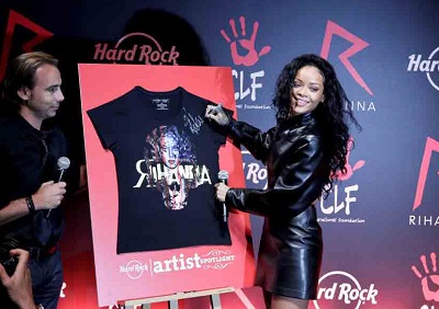 Rihanna partner di Hard Rock International