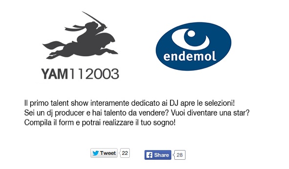 Endemol al lavoro su un reality show sui dj