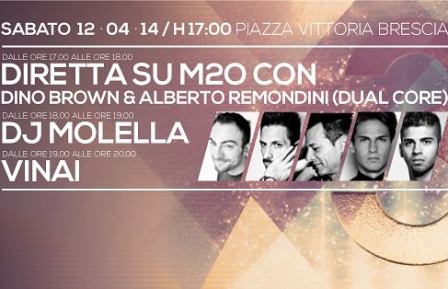 Time Square, a Brescia i dj in piazza