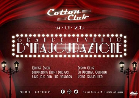 Cotton Club, il dinner show anni Venti stile New York