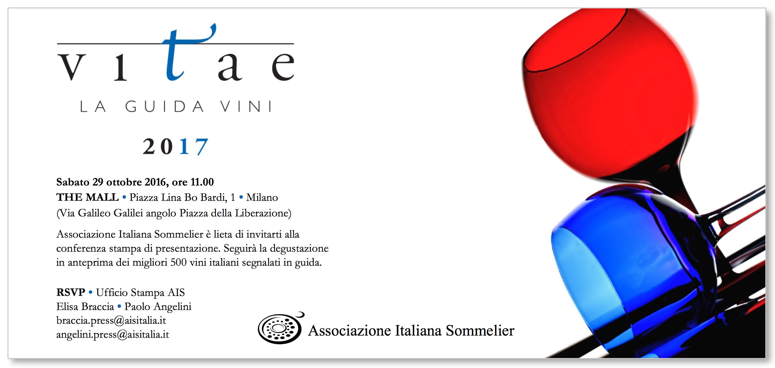 Vitae 2017, la guida AIS dei migliori vini d'Italia