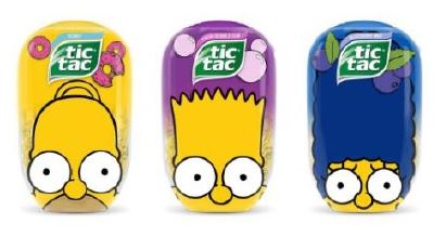 Ferrero, arrivano i Simpson sulle confezioni dei confetti Tic Tac