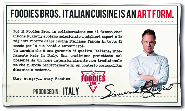 The Foodied Bros. e Simone Rugiati reinterpretano la cucina italiana