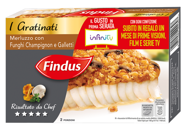 Gratinati & Infinity, la nuova promozione di Findus