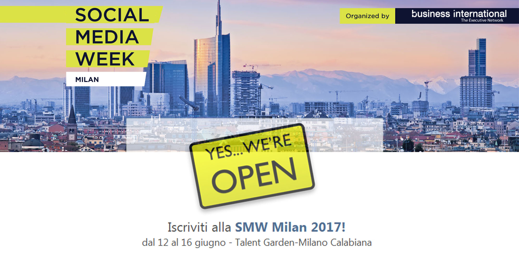 A Milano dal 12 al 16 giugno la nuova Social Media Week
