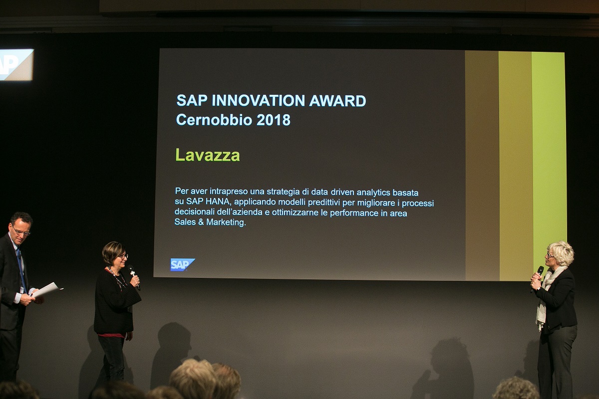 SAP Executive Summit 2018: a Lavazza il SAP Innovation Award
