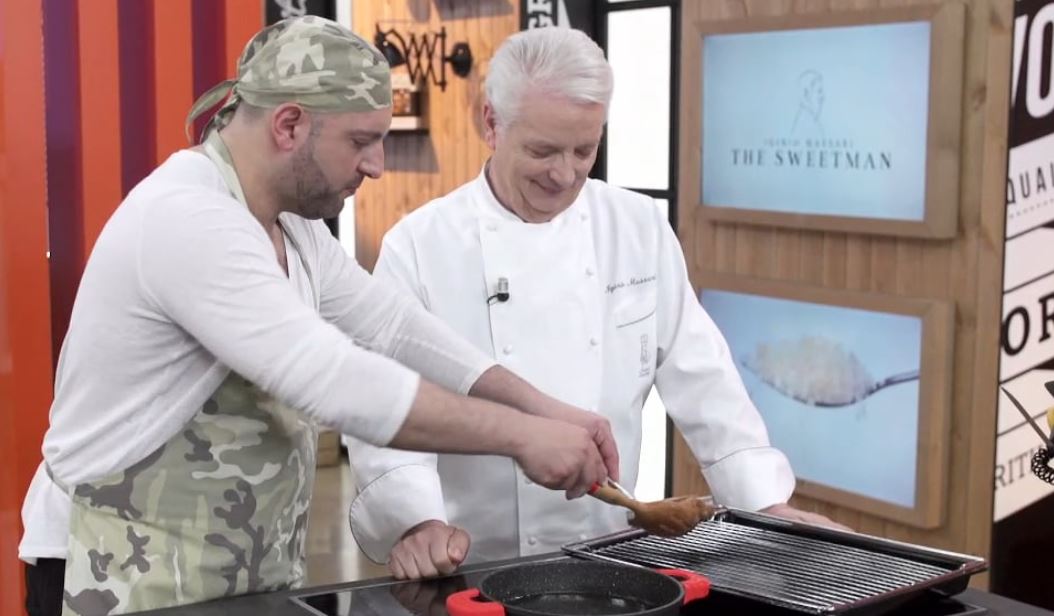 Iginio Massari The Sweetman, cannoli siciliani per il Maestro. VIDEO