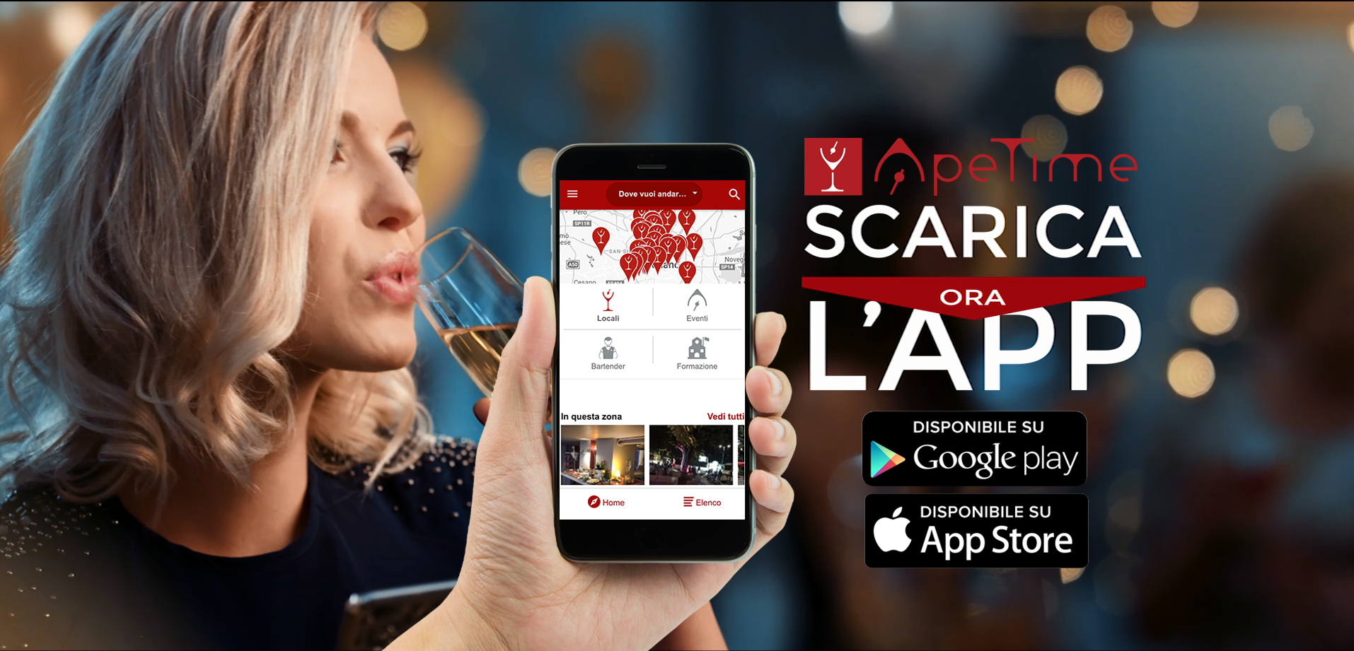 ApeTime: Locali, Eventi, Cocktail, Bartender e Aperitivi in una sola App!