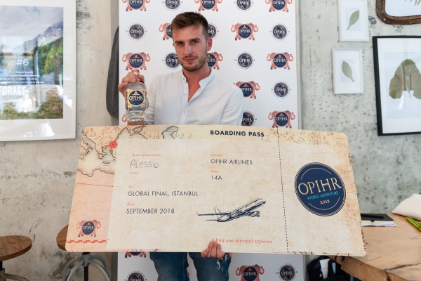 Alessio Turetta vince la finale italiana di Opihr World Adventure Cocktail