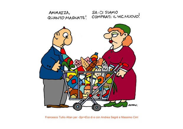 Satira contro gli sprechi alimentari: le vignette di Altan a Food Award