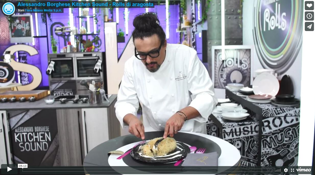 Alessandro Borghese Kitchen Sound, i rolls di aragosta. VIDEO