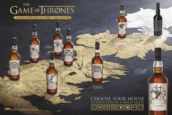 Anche in Italia la collezione di whisky ispirata a Game of Thrones