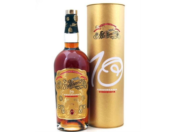 Ron Millonario 10 Aniversario Cincuenta, rum dal gusto vellutato