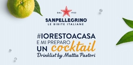 Mattia Pastori per Bibite Sanpellegrino, ricette cocktail #iorestoacasa