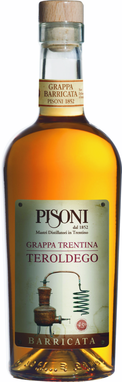 L’oro del Tirolo per la Grappa Barricata Teroldego Pisoni