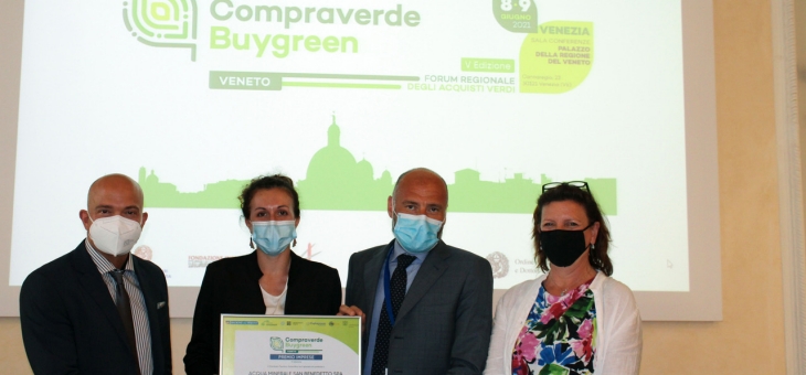 Acqua San Benedetto vince il Premio Compraverde Veneto